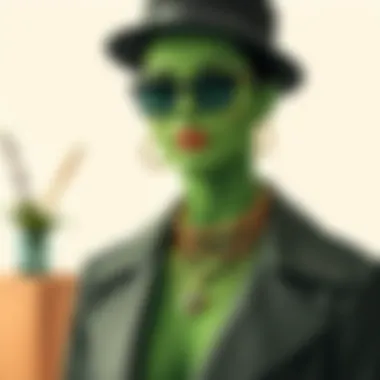 Styling the Green Body Stocking Fashion accessories styled with a green body stocking