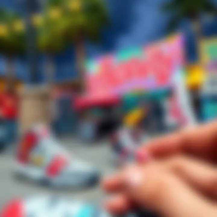 Celebration of Creativity A community event celebrating graffiti artists and sneaker enthusiasts