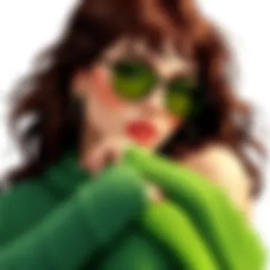 Sustainable Fashion with Green Leg Warmers A sustainable fashion shoot featuring eco-friendly green leg warmers