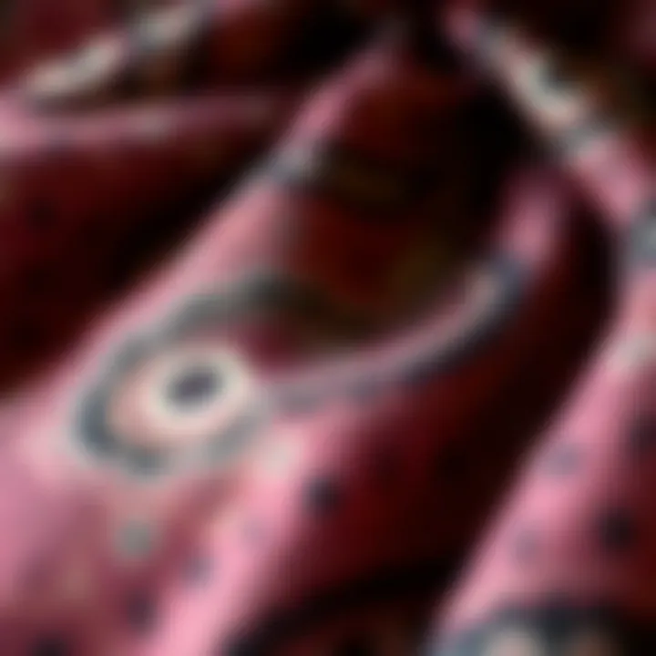 Intricate Paisley Fabric Patterns Close-up of paisley fabric showcasing intricate patterns