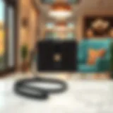 Elegant Small Wallet with Wrist Strap Elegant small wallet with wrist strap in stylish setting