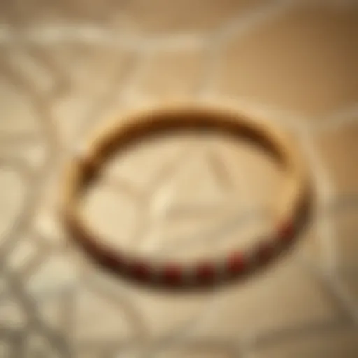 An elegant happy retirement bracelet displayed on a textured background