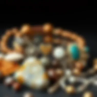Materials that Define Meaning A collection of materials used in crafting retirement bracelets