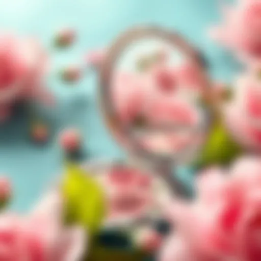 Floral Elegance in Compact Mirrors Elegant compact mirror with floral design