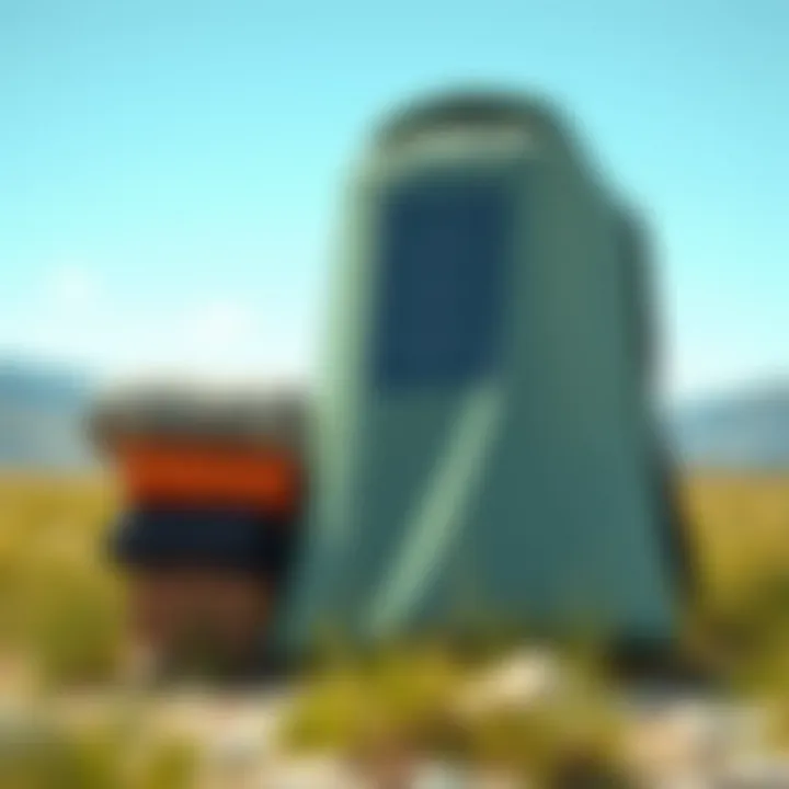 Sustainable Materials Used in Solar Powered Shower Bags Eco-friendly materials of shower bag displayed