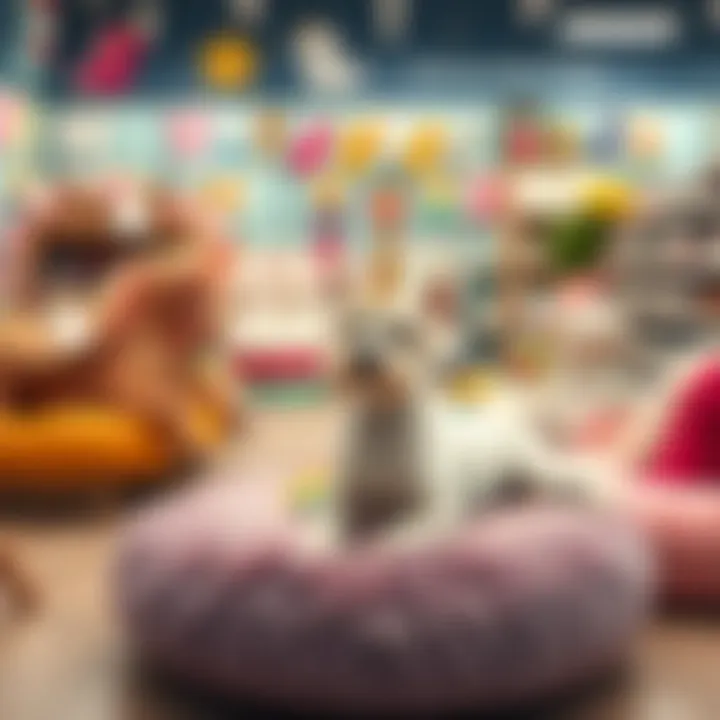 Diverse Unicorn Bed Options for Every Pet Variety of unicorn dog beds displayed in a pet store