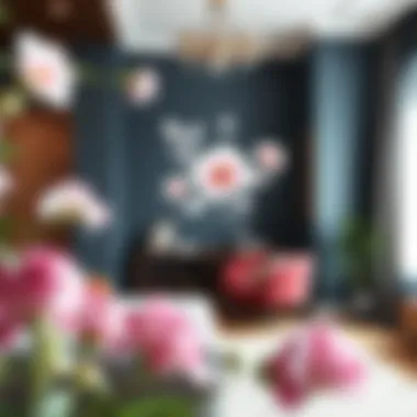 Enhancing Home Interiors with Vinyl Flower Decals Decorative vinyl flower decals in a home interior