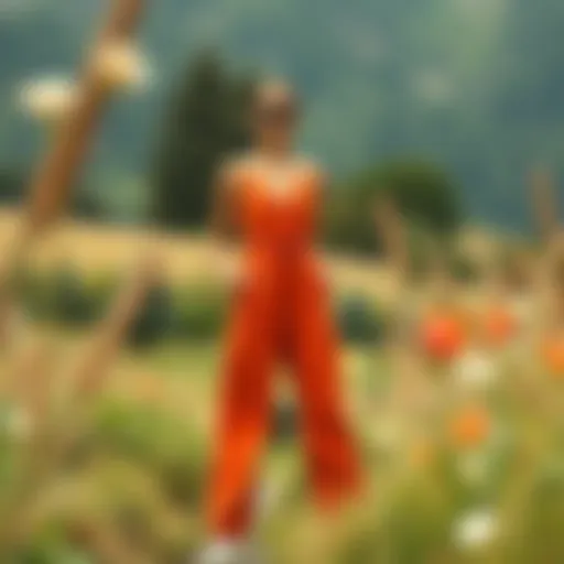 Romwe Jumpsuit in Nature Stylish Romwe jumpsuit in an outdoor setting