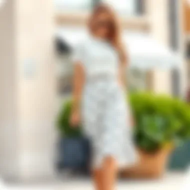 Casual Chic with a Polka Dot Skirt Stylish white polka dot skirt paired with a casual top