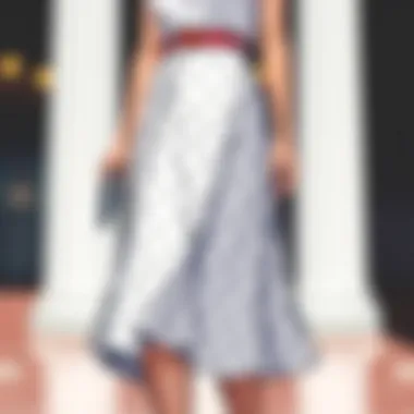 Elevating Elegance: Polka Dots at Formal Events Elegant white polka dot skirt styled for a formal event