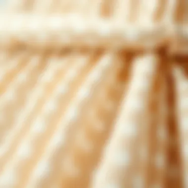 Sustainability in Fashion: Polka Dot Fabrics Close-up of sustainable fabric choices for polka dot skirts