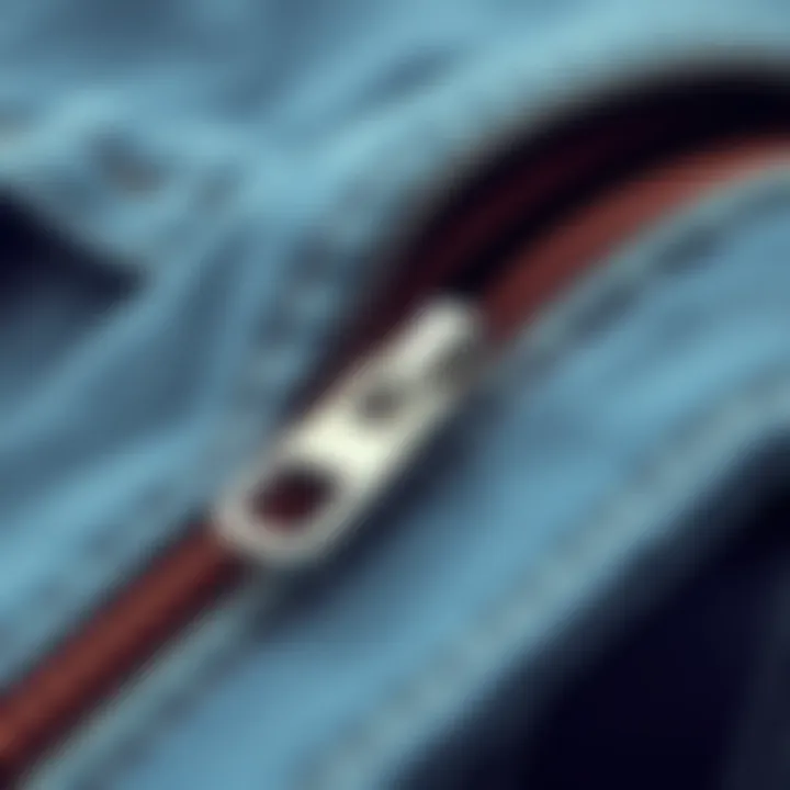 A close-up view of a zipper fixer tool demonstrating its features