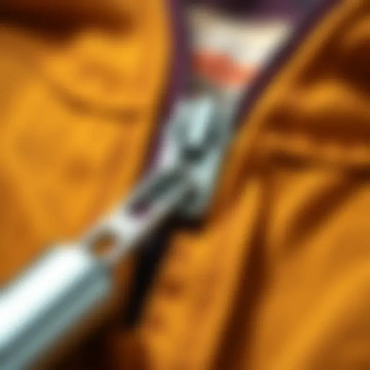 A visual guide showcasing the repair techniques using the zipper fixer tool