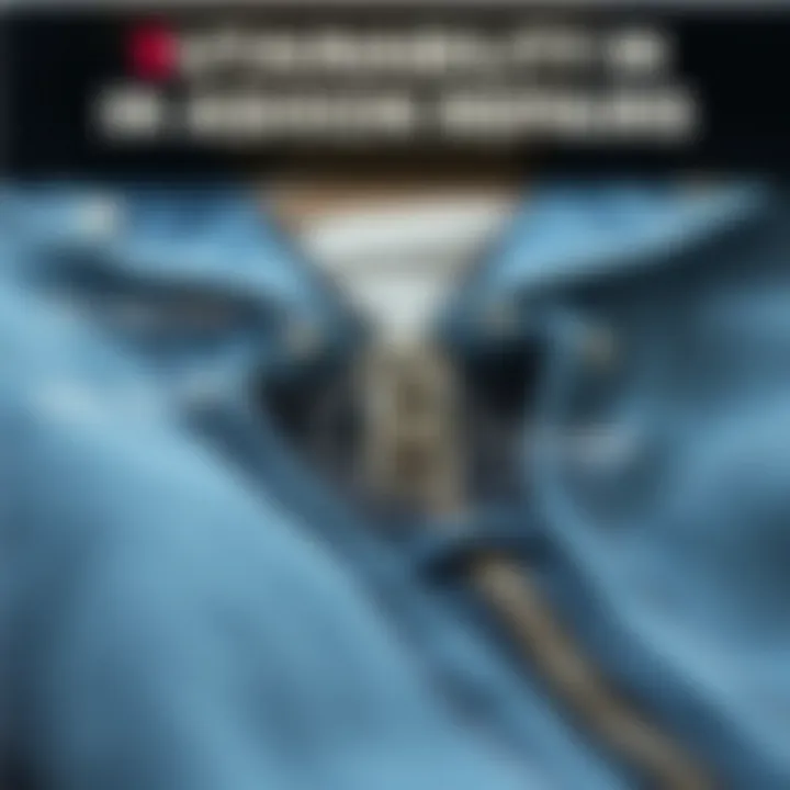 An infographic highlighting the sustainability aspect of zipper repairs