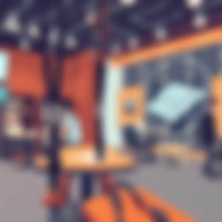 Nylon Lanyards in Trendy Fashion Setting Nylon lanyards displayed in a trendy fashion setting