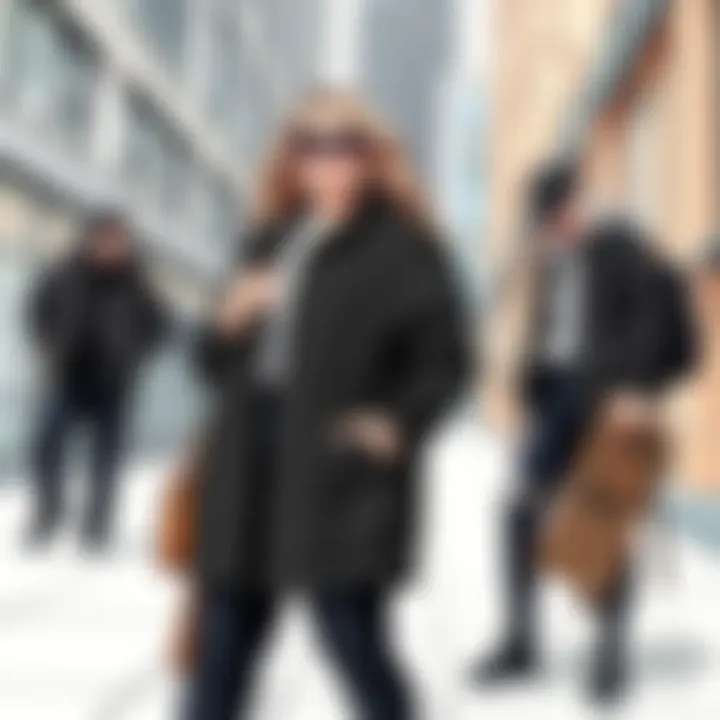 Urban Chic: Plus Size Black Windbreaker with Accessories Sleek plus size black windbreaker styled with chic accessories against a modern urban backdrop.