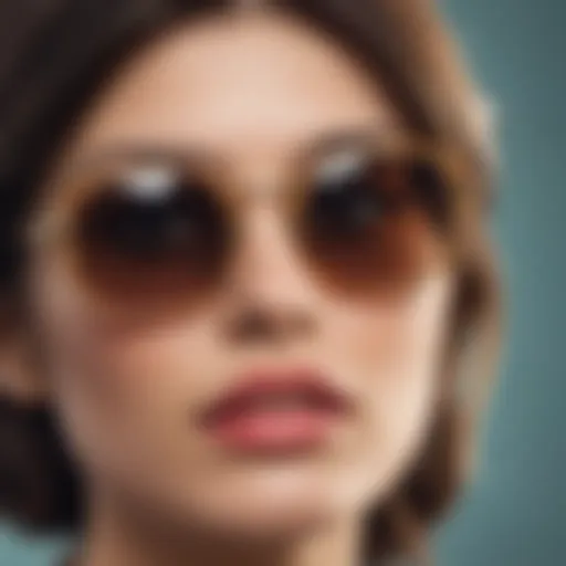 A collection of vintage sunglasses showcasing various styles and colors