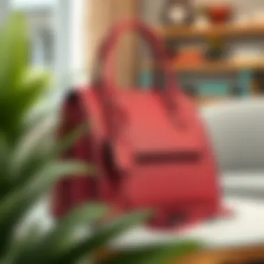 Handbag Care Tips for Longevity Maintenance tips for handbags with compartments in a stylish setting