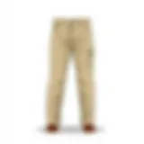 A stylish pair of khaki pants displayed on a clean background