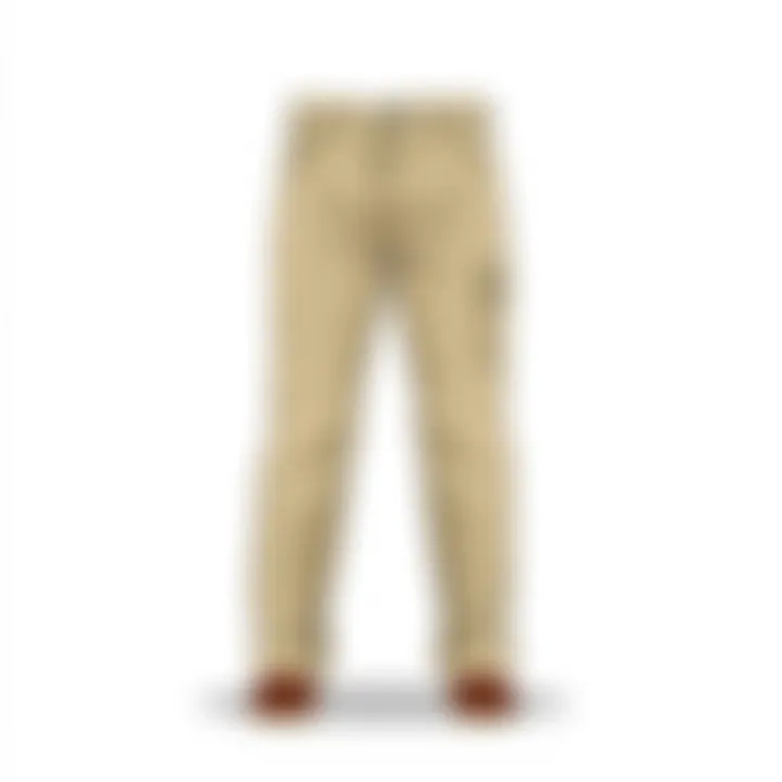 Stylish Khaki Pants for Fashion Enthusiasts A stylish pair of khaki pants displayed on a clean background