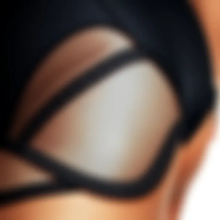 Intricate Fabric Texture of Boyshorts Close-up of fabric texture showcasing the intricate design of boyshorts.