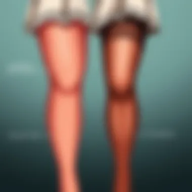 A visual comparison of ecological impacts of traditional versus modern materials used in flesh stockings