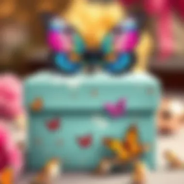 Charming gift presentation with butterfly embellishments