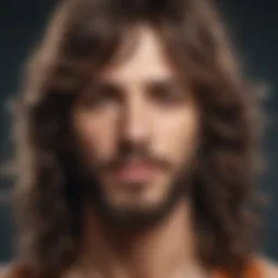 Flowing bohemian wig style showcasing natural waves