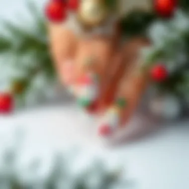 Seasonal Inspirations for Nail Art Creative display of seasonal themes in holiday nail art stickers