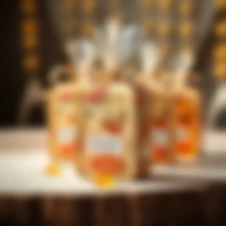 Stylish Packaging for Honey Favors Themed packaging for honey favor gifts