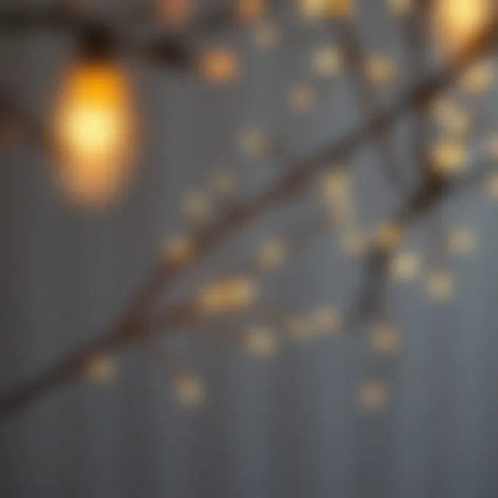 Twinkling Branch Decor A beautifully arranged branch with twinkling fairy lights