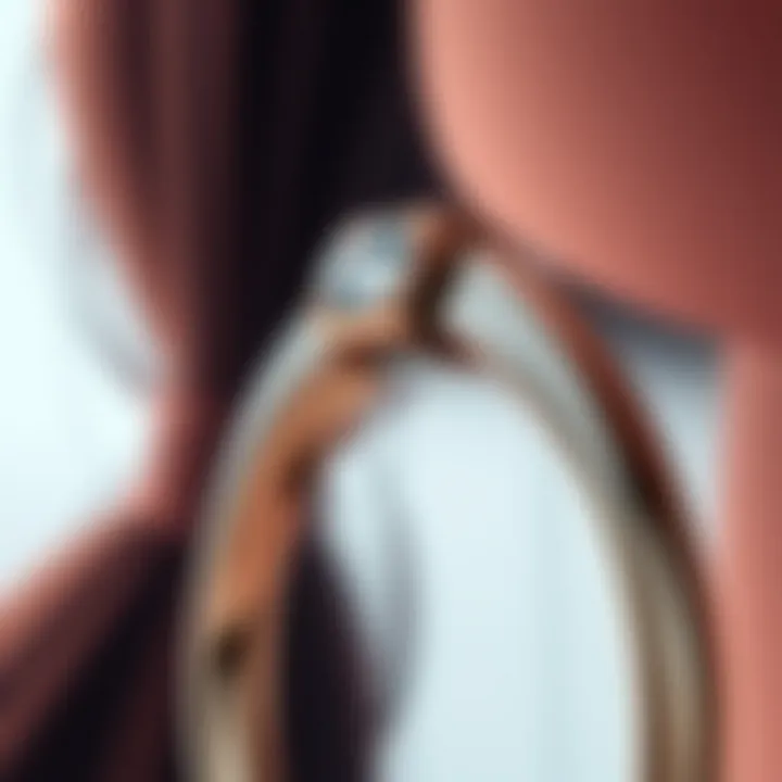 Close-up view of an invisible ring adjuster showcasing its sleek design