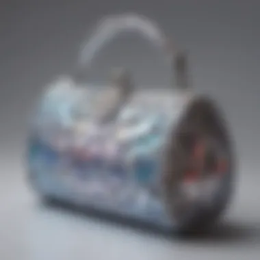 Artistry of Variety: A Collection of Iridescent Evening Bags A collection of various iridescent evening bags arranged artistically