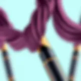 Close-up view of a magic wave curler showcasing its unique design