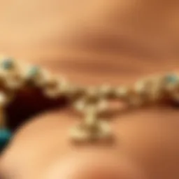 Close-up of intricate chain thong design showcasing craftsmanship