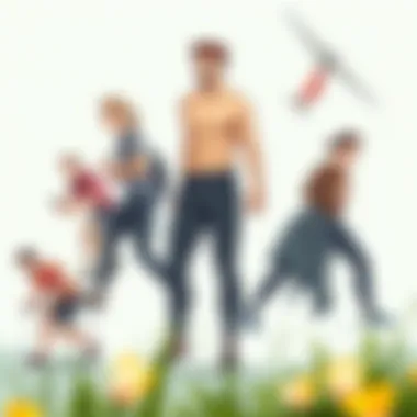 Versatile Activities with Compression Pants Man engaging in various activities wearing compression pants with pockets