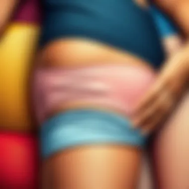 Exploring Materials in Mid-Thigh Shapewear Close-up of various mid-thigh shapewear materials