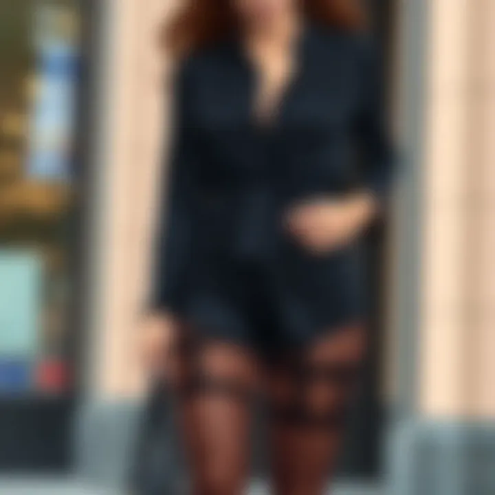 Polished Looks with Mid-Thigh Shapewear Stylish outfit paired with mid-thigh shapewear for a polished look