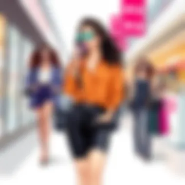 Illustration of fashion-forward styles offered by Missguided