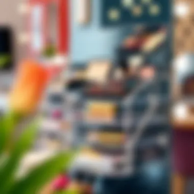 Innovative display of makeup palettes that enhances accessibility