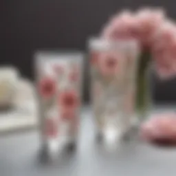 Elegant personalized tumbler featuring intricate floral designs