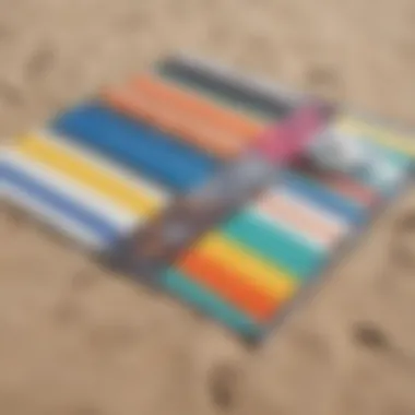 Variety of Portable Beach Mat Styles Different styles of portable beach mats displayed together