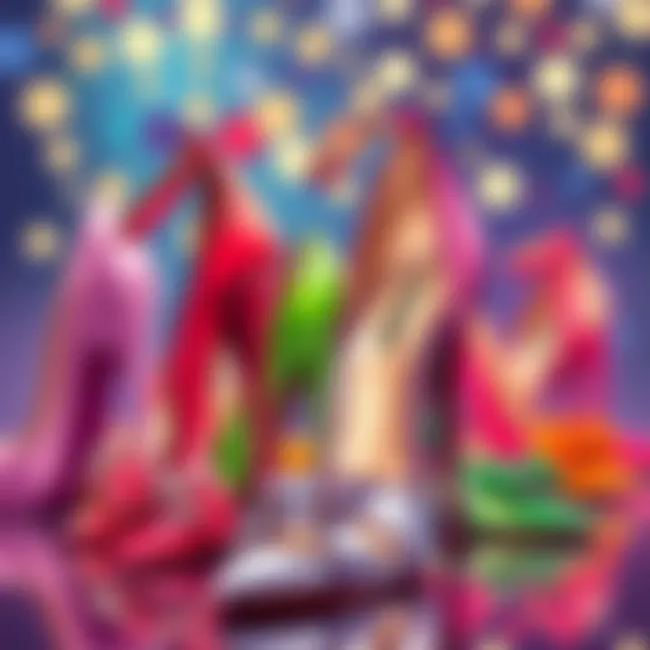 Vibrant Styles for Every Prom Theme A diverse collection of vibrant prom heels