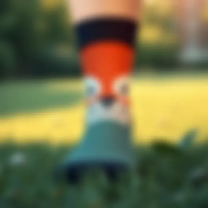 Custom socks featuring unique face designs