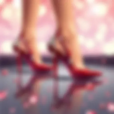 Market Trends for Red Diamond Heels Market trend analysis visual for red diamond heels, showing sales growth and consumer interest