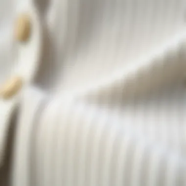 Quality and Durability of Ribbed Fabric Close-up of ribbed fabric texture emphasizing quality and durability.