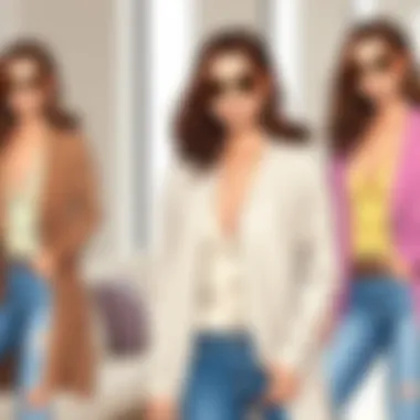 Fashion-forward Styles of Ribbed Open Cardigans Fashion-forward lookbook displaying various ribbed open cardigan styles.