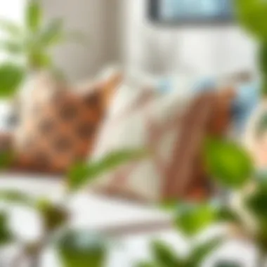 Sustainable materials used in crafting bohemian-style cushions