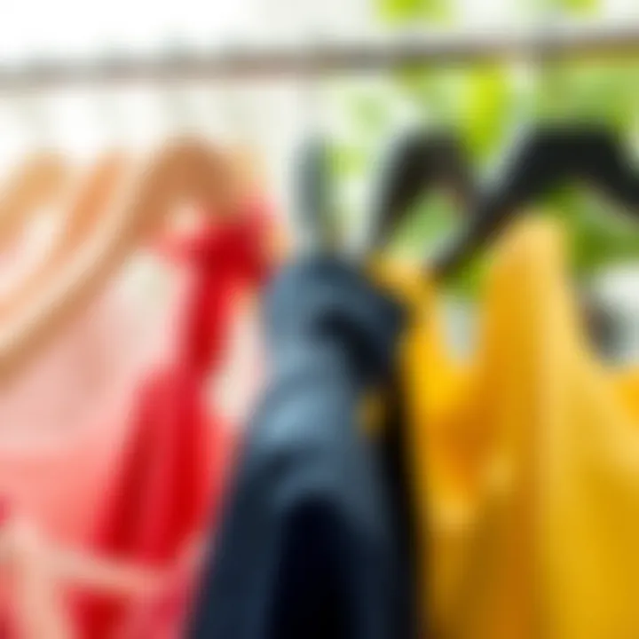 Eco-friendly plastic skirt hangers emphasizing sustainability