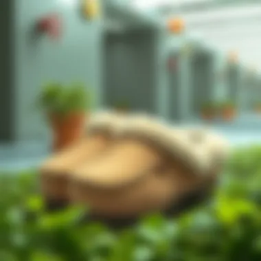 Sustainable Production of Oversized Slippers Sustainable production process of oversized slippers